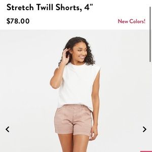 Spanx // 4” Stretch Twill Shorts
